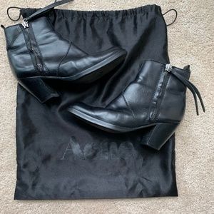 Acne -The Pistol leather ankle boots